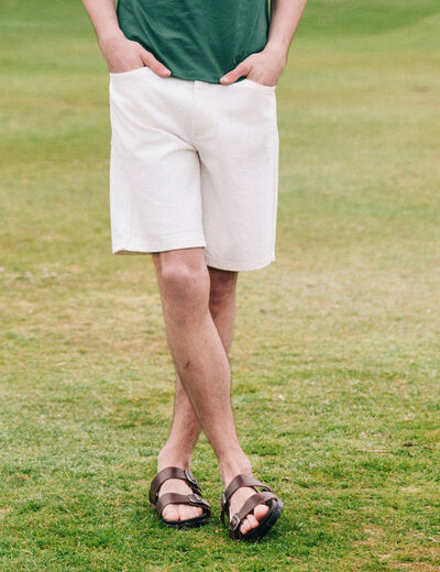 Short ecru homme