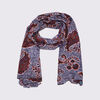 Foulard bleu marine femme