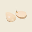 Boucles d'oreilles ecru femme