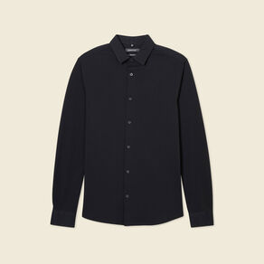 Chemise manches longues noir homme