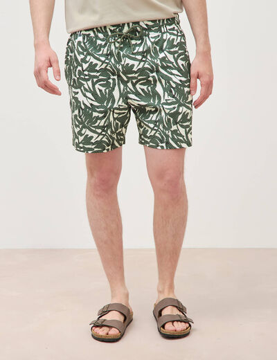 Maillot de bain doubl&eacute; vert kaki homme