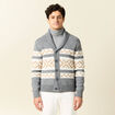 Gilet manches longues ecru homme