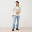 Chemise manches longues blanc homme