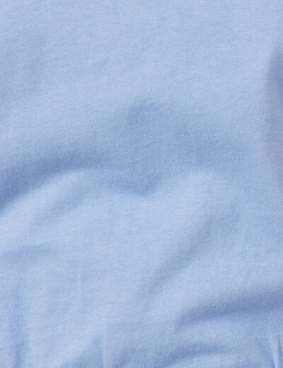 T-shirt manches courtes bleu lavande femme