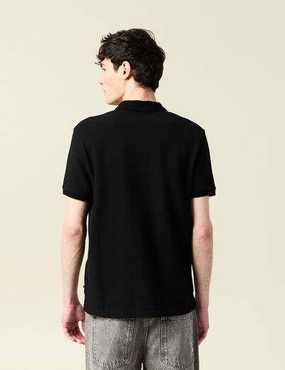 Polo manches courtes noir homme