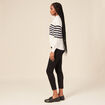 Pull col polo éco-responsable bleu marine femme