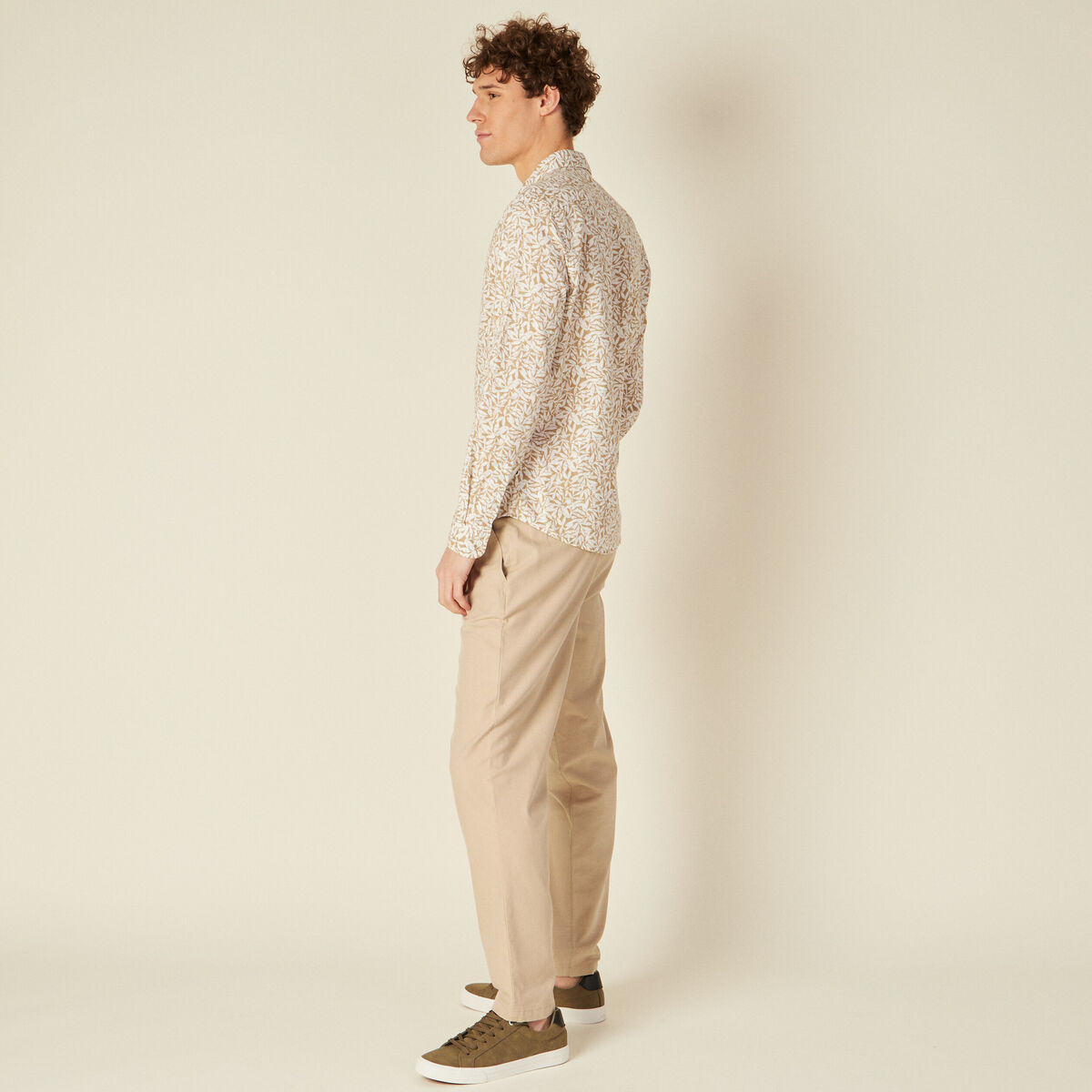 Chemise manches longues multicolore homme