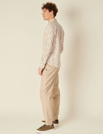 Chemise manches longues multicolore homme