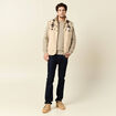 Pull manches longues beige homme