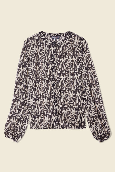 Chemise éco-responsable noir femme