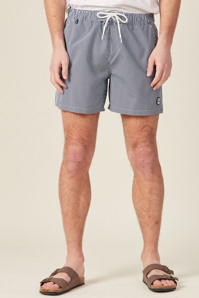 Short de bain bleu foncé homme