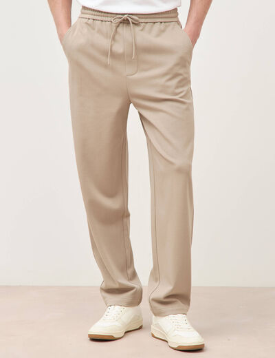 Pantalon large longueur 32 taupe homme