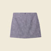 Jupe trapèze bleu lavande femme