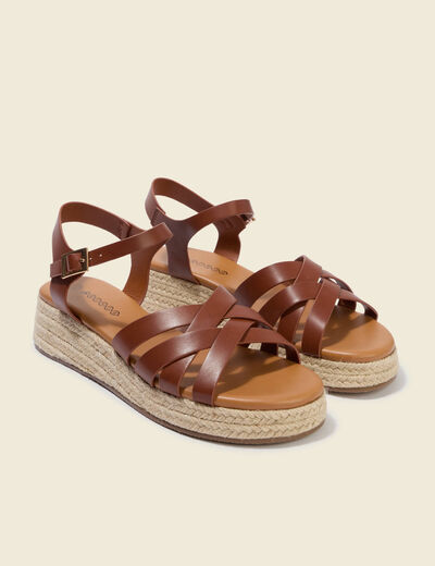 Sandales marron femme