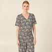 Blouse éco-responsable noir femme