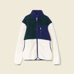 Sweat manches longues zippé vert foncé homme