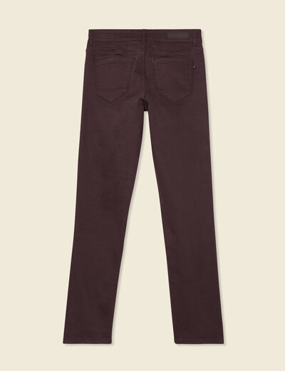 Pantalon slim 7/8ème gris foncé femme