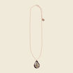 Collier avec pendentif noir femme