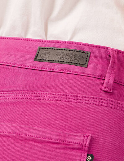 Pantalon slim 7/8ème violet clair femme