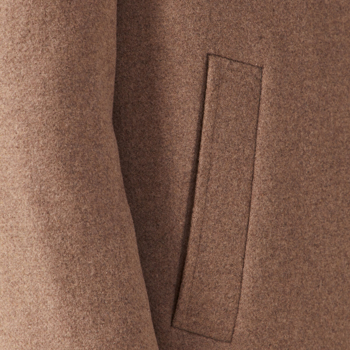 Manteau avec capuche amovible vert kaki homme