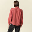 Blouse manches longues vieux rose femme