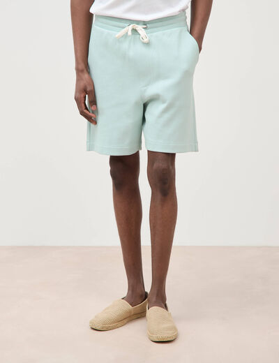 Short jogpant bleu gris homme