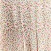 Robe évasée manches 3/4 blanc femme