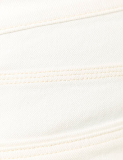Jeans éco-responsable straight denim blanc homme