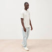 T-shirt en coton gris clair homme