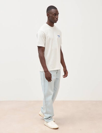 T-shirt en coton gris clair homme