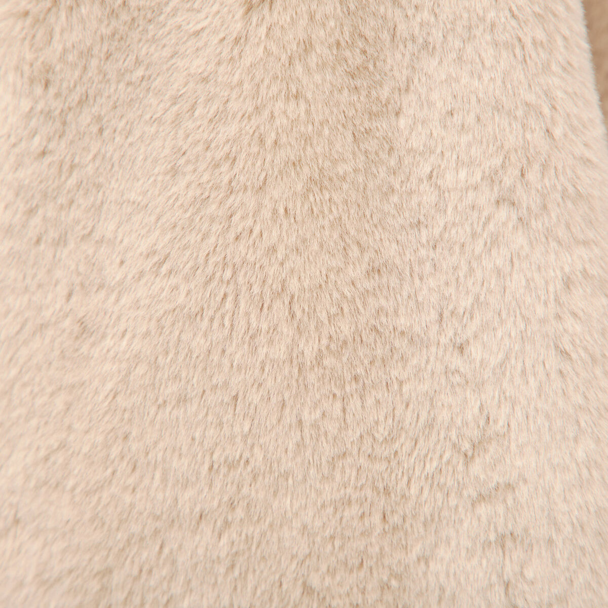 Blouson ample court col montant beige femme