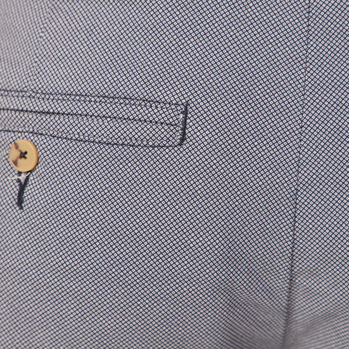 Pantalon chino straight bleu homme