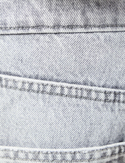 Jeans large relaxed denim snow gris homme