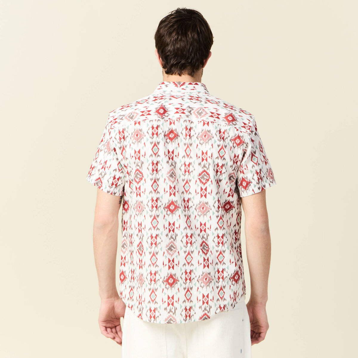 Chemise manches courtes multicolore homme