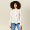 Chemise manches longues ecru femme