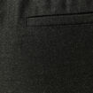 Pantalon taille haute en jeans gris fonc&eacute; femme