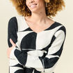 Pull manches longues noir femme