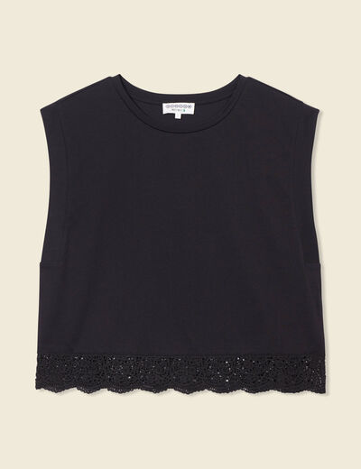 T-shirt éco-responsable noir femme