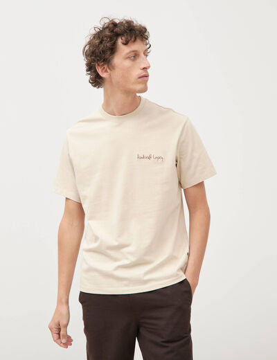 T-shirt en coton sable homme