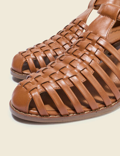 Sandales marron femme