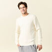 Pull manches longues ecru homme