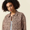 Blouson boutonné camel femme
