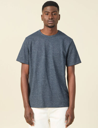 T-shirt manches courtes bleu marine homme