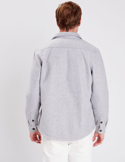 Surchemise éco-responsable gris foncé homme