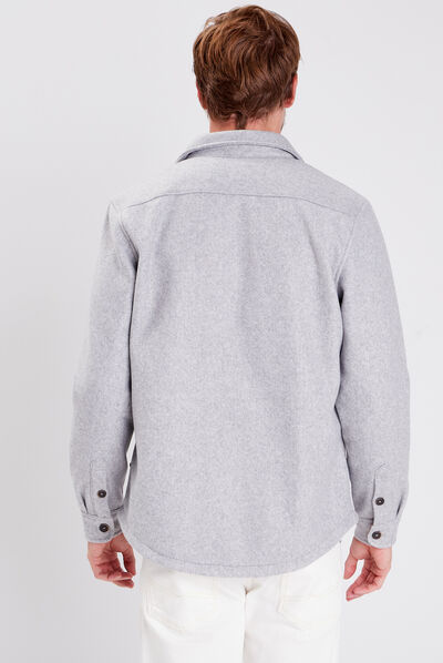 Surchemise éco-responsable gris foncé homme