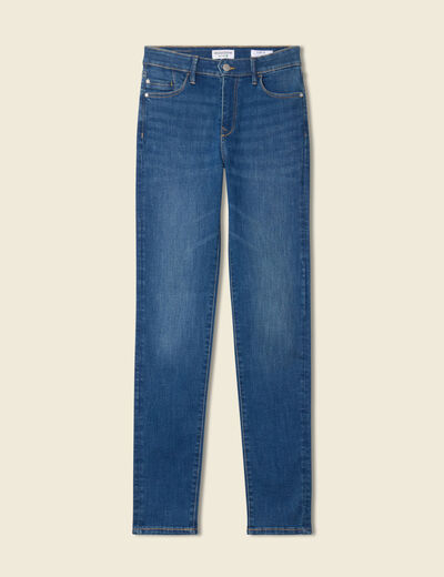 Jeans slim taille haute denim stone femme