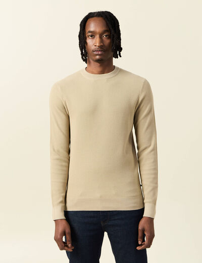 Pull éco-responsable gris homme
