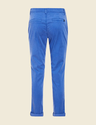 Pantalon chino Instinct bleu electrique femme