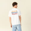 T-shirt en coton manches courtes ecru homme