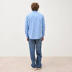 Chemise boyfriend en coton bleu ciel homme